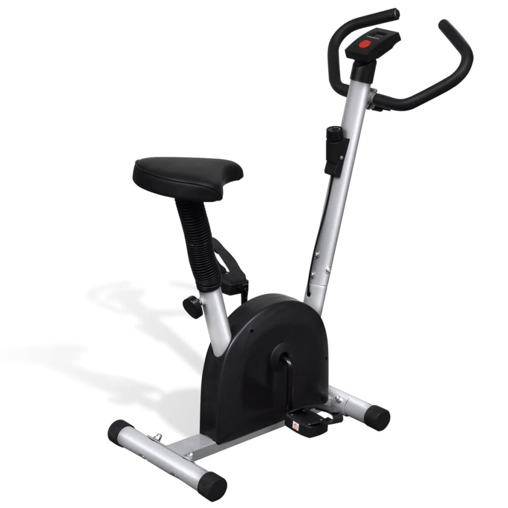 Hometrainer met zadel en display