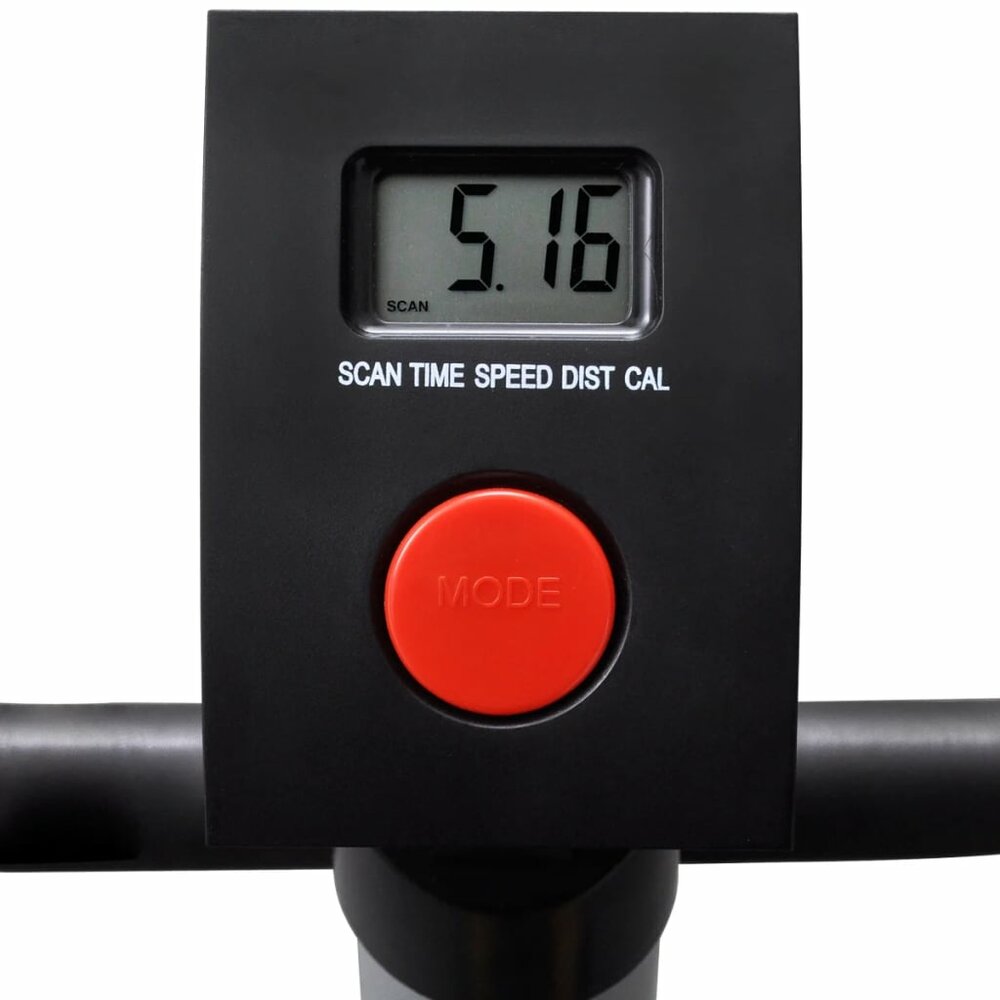 Hometrainer met zadel en display