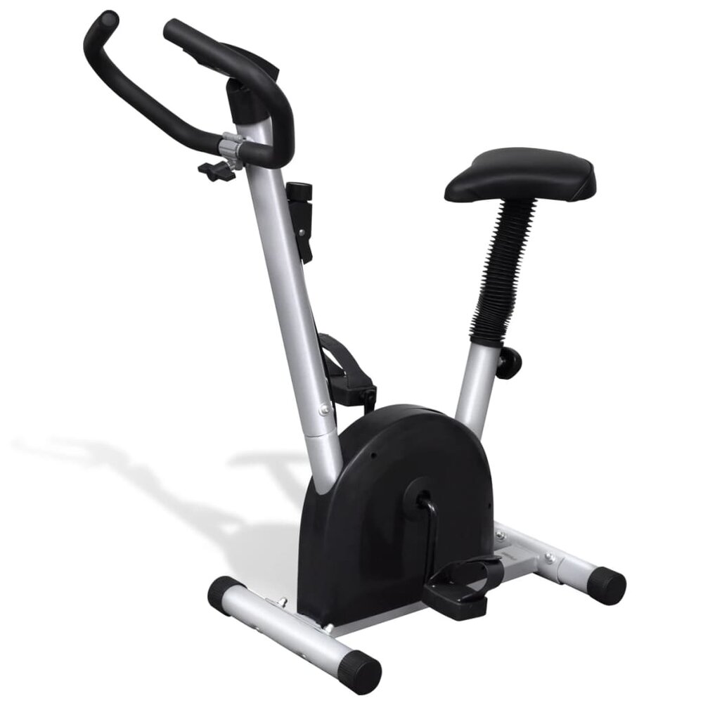 Hometrainer met zadel en display