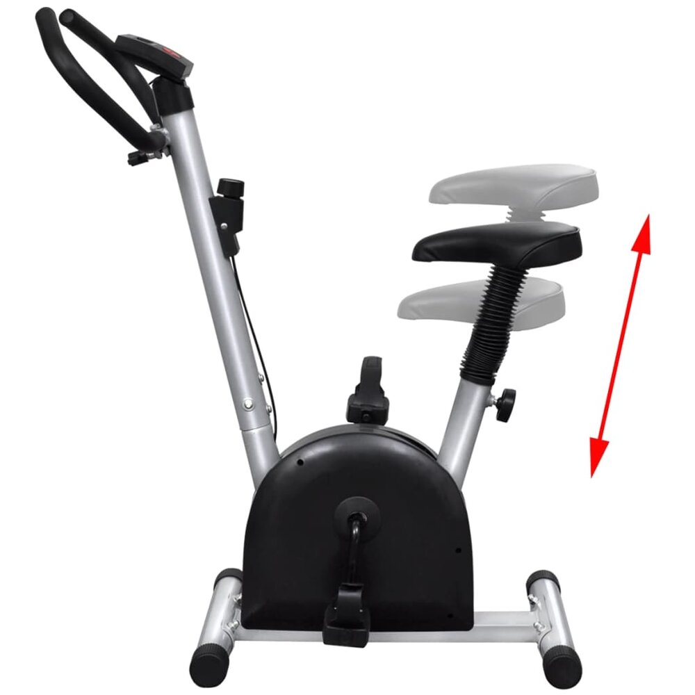 Hometrainer met zadel en display