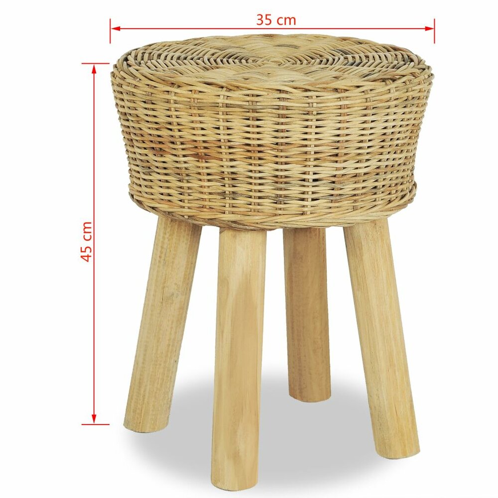 Rotan Kruk Esther 35x45 cm naturel