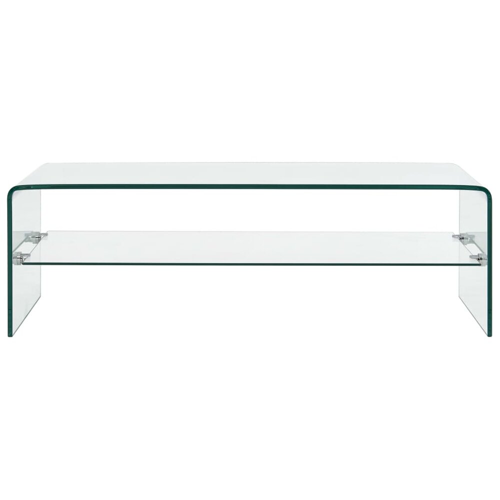 Meubelen-Online - Salontafel Phenix 98x45x31 cm gehard glas transparant