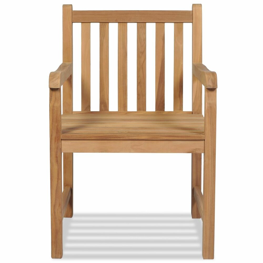 Meubelen-Online - Tuinstoel HG set 2 st massief teakhout