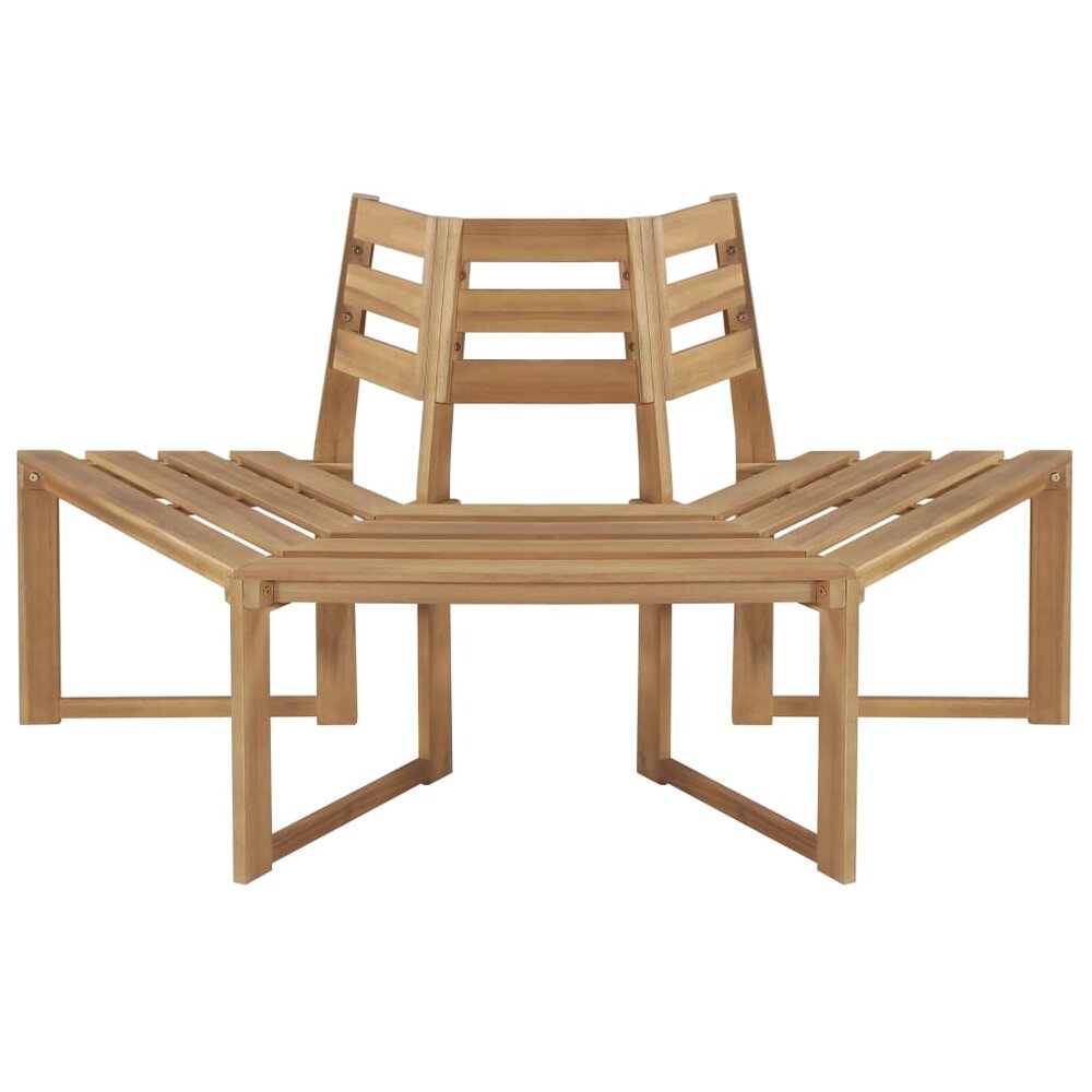 Meubelen-Online - Tuinbank boombank half-zeshoekig 160cm acaciahout