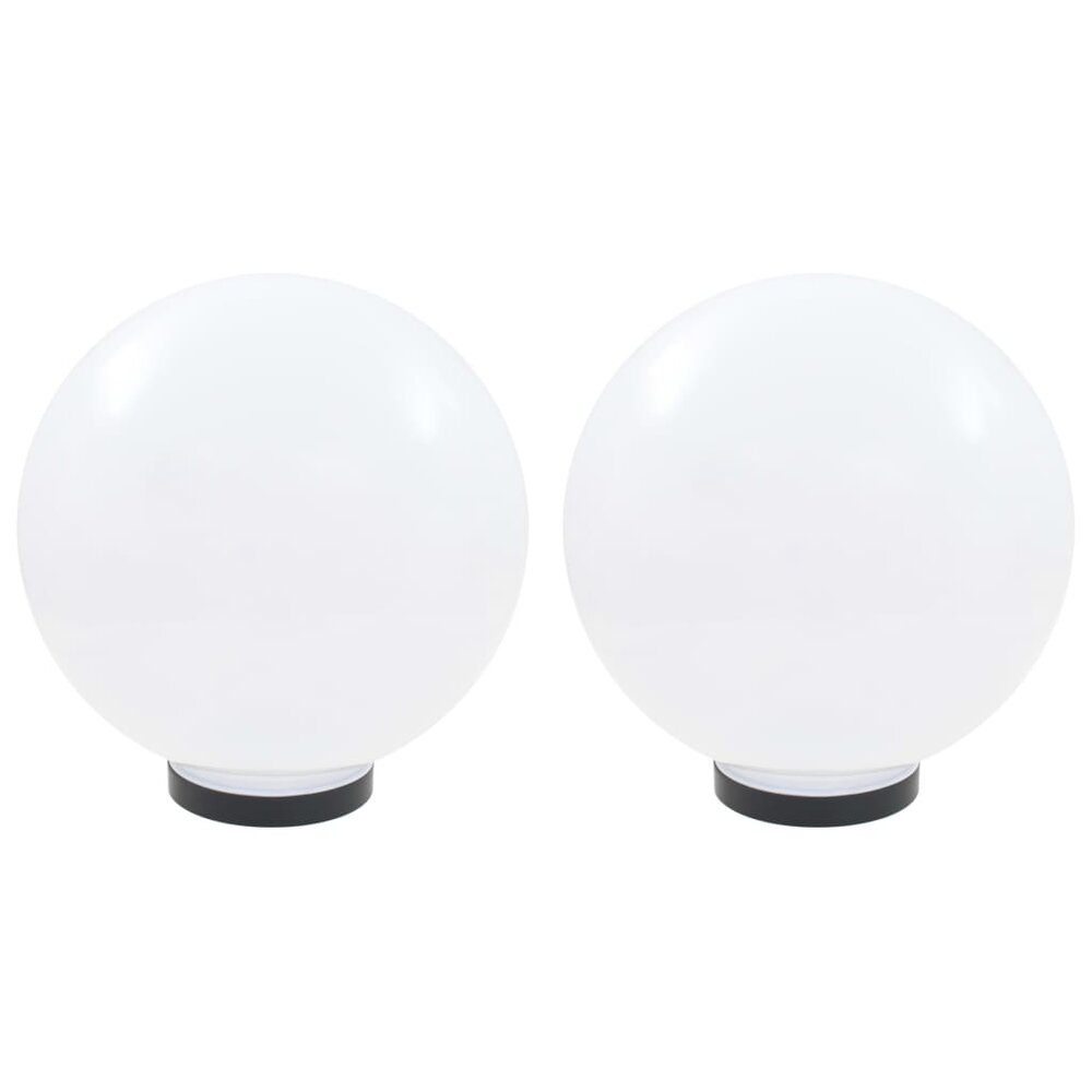 Meubelen-Online - Tuinlampen LED-bollampen 2 st rond 30 cm PMMA