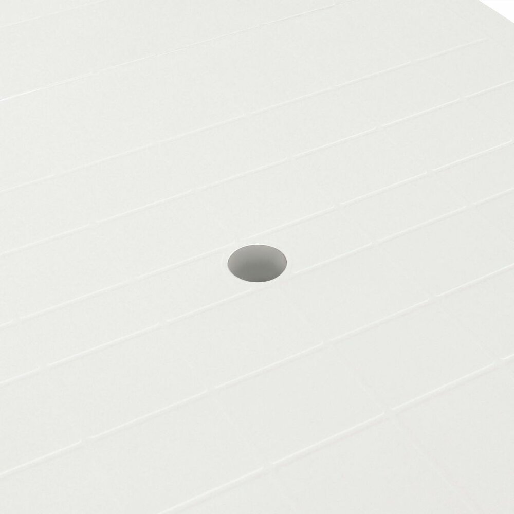 Meubelen-Online - Tuintafel Arno 210x96x72 cm kunststof wit