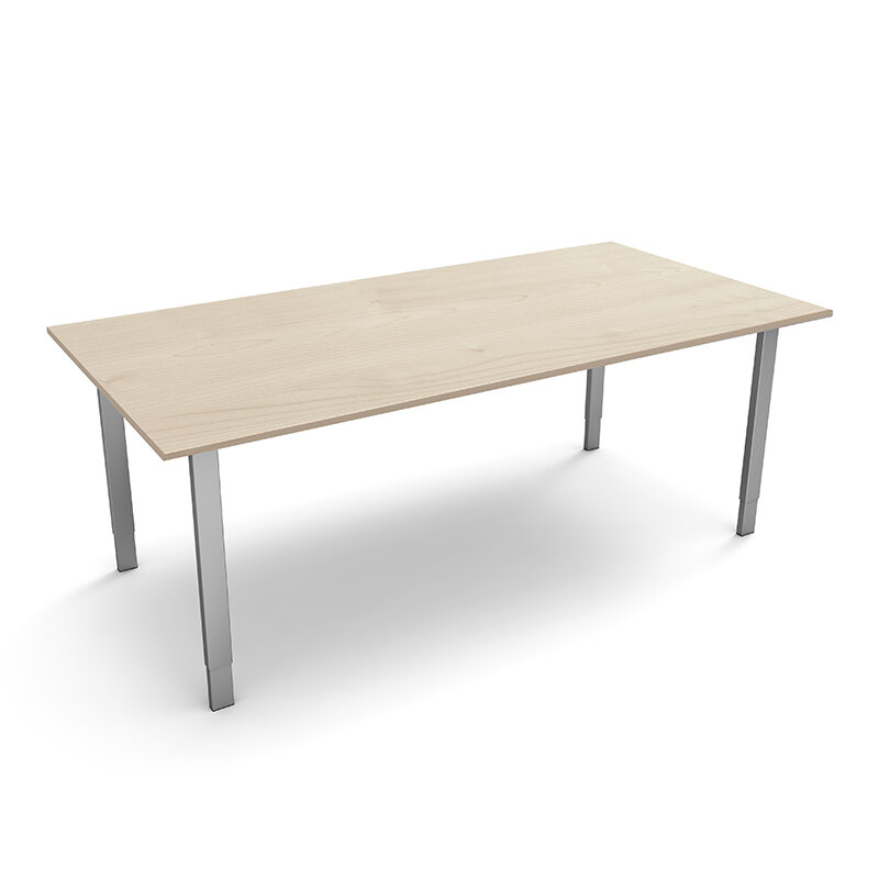 Kerkmann - Vergadertafel Alpha blank 200x100cm verstelbaar
