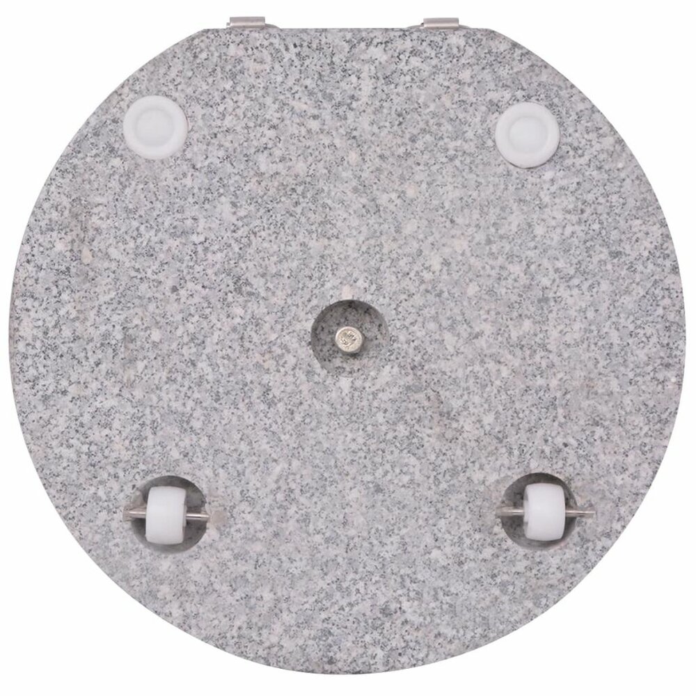 Meubelen-Online - Parasolvoet grijs rond 30 kg graniet