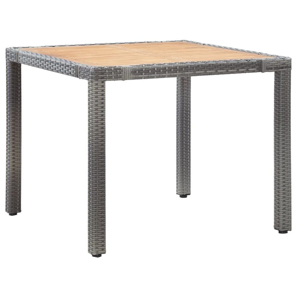 Meubelen-Online - Tuinset Sunset met kussens poly rattan grijs