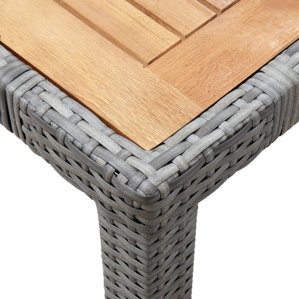 Meubelen-Online - Tuinset Sunset met kussens poly rattan grijs