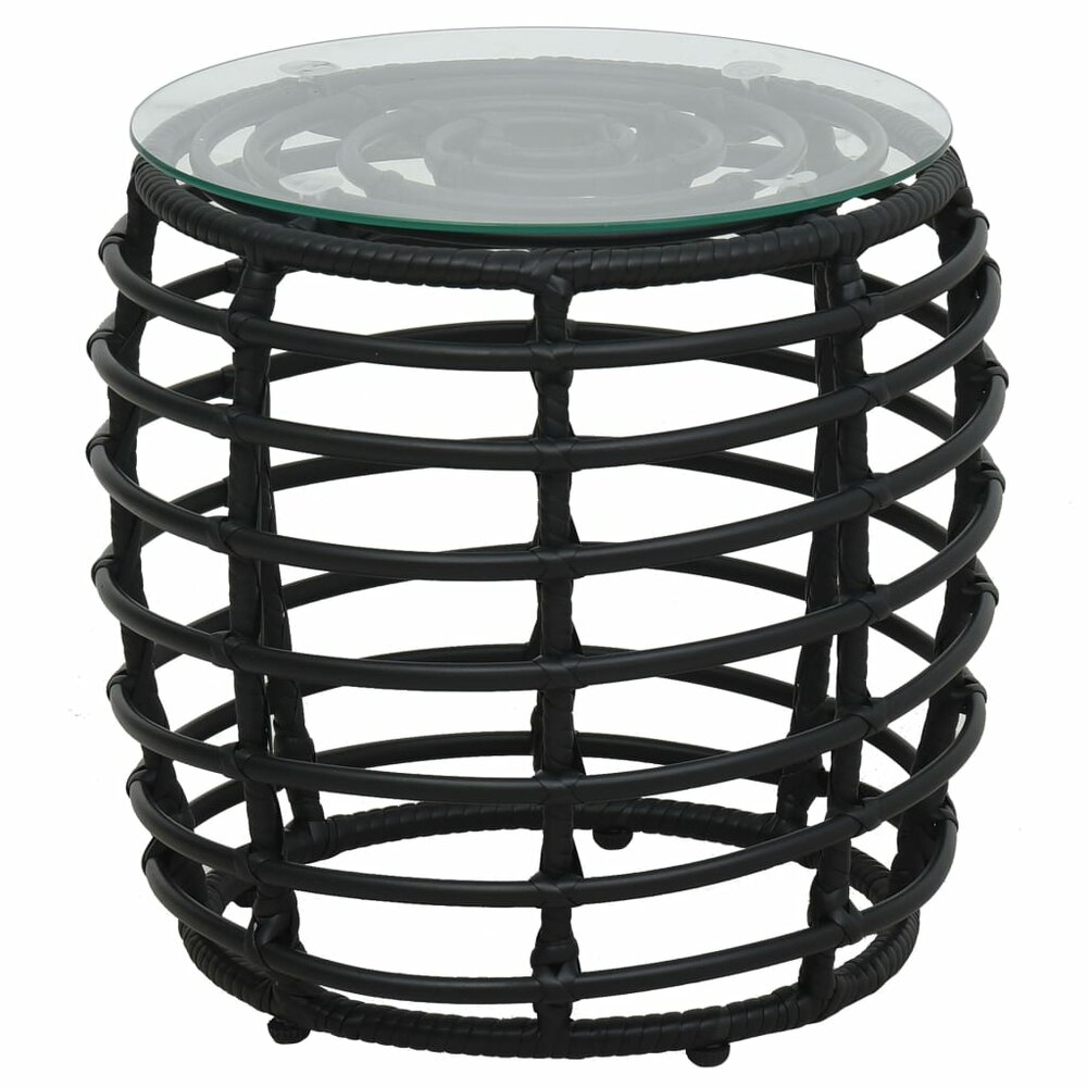 Meubelen-Online - Tuinset Cava Bistroset poly rattan zwart