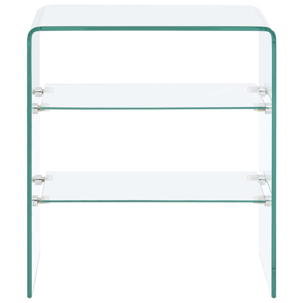 Meubelen-Online - Bijzettafel Ton 50x40x56 cm gehard glas