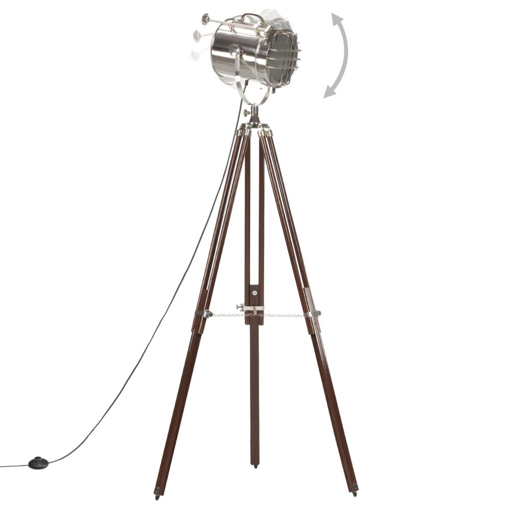 Meubelen-Online - Vloerlamp driepoot 180 cm massief mangohout