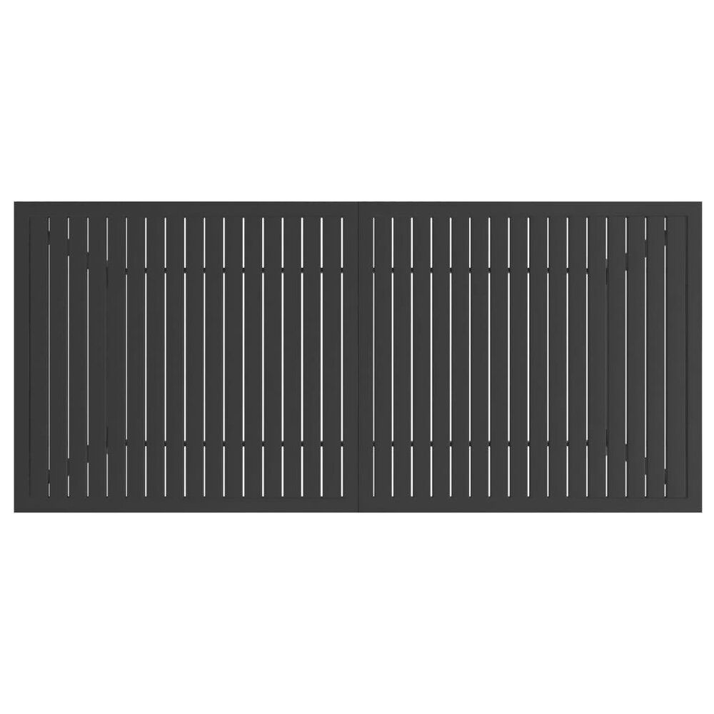 Tuintafel Kees 190x80x72 cm staal antraciet