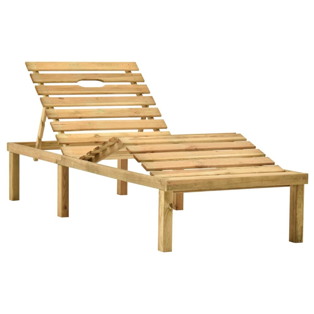Ligbed Easy met tafel ge&iuml;mpregneerd grenenhout