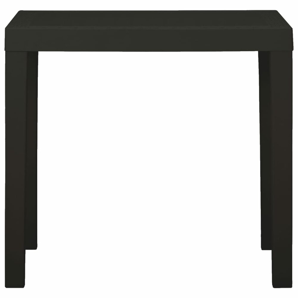 Tuintafel Connie 79x65x72 cm kunststof antracietkleurig