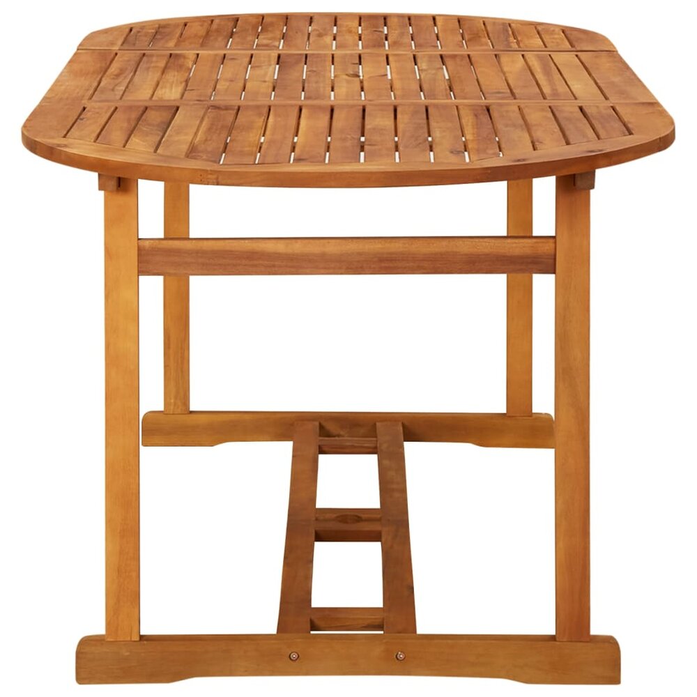 Tuintafel Henri ovaal 180x90x75 cm massief acaciahout