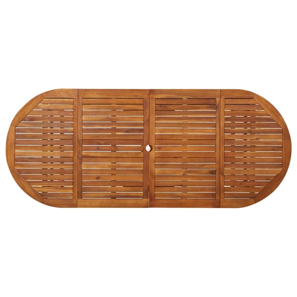 Tuintafel Henri ovaal 220x90x75 cm massief acaciahout