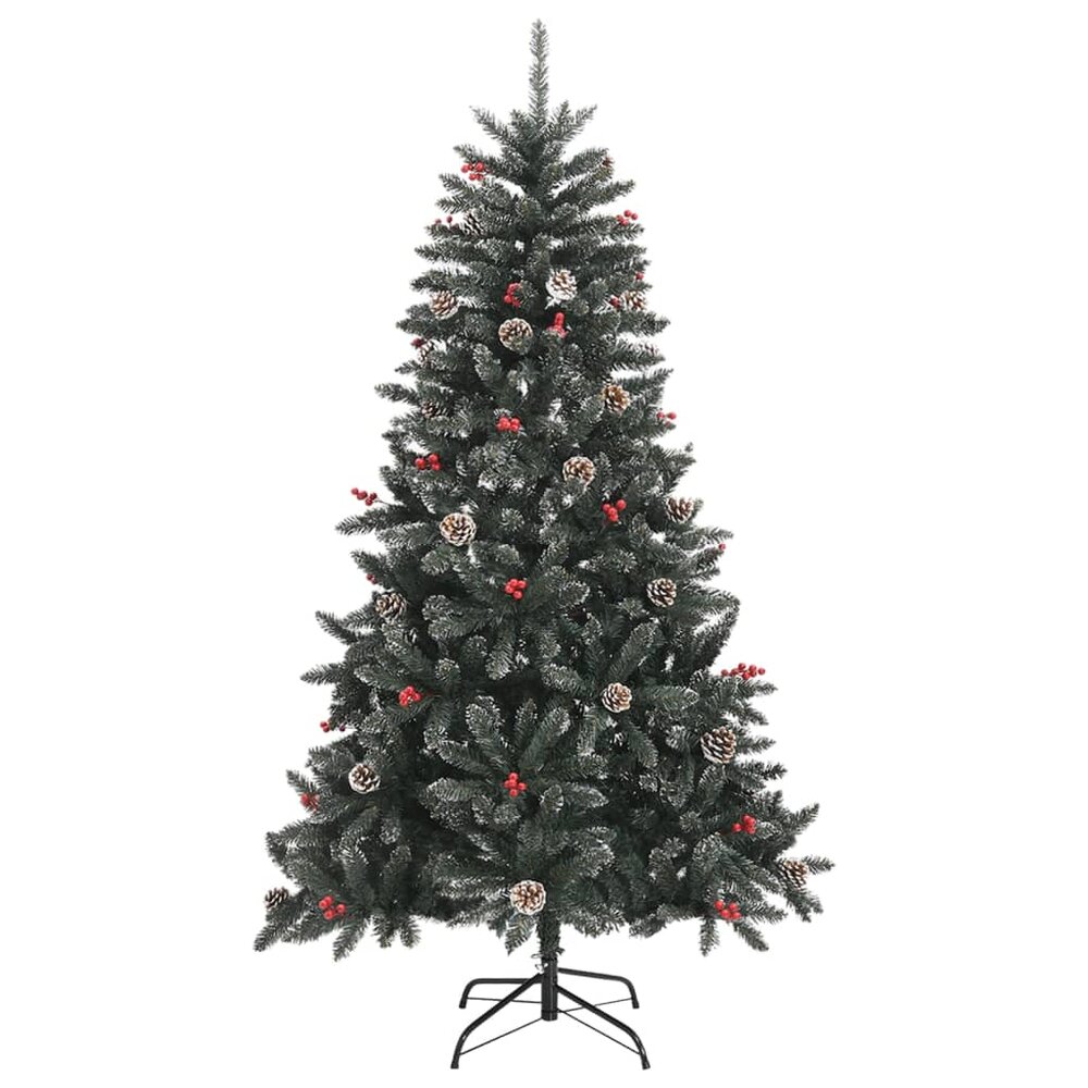 Kunstkerstboom met standaard 150 cm PVC groen | Prachtig!
