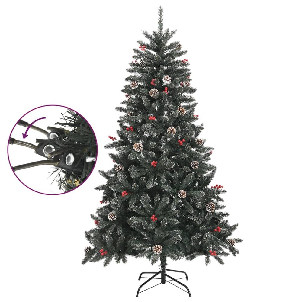Kunstkerstboom met standaard 150 cm PVC groen | Prachtig!