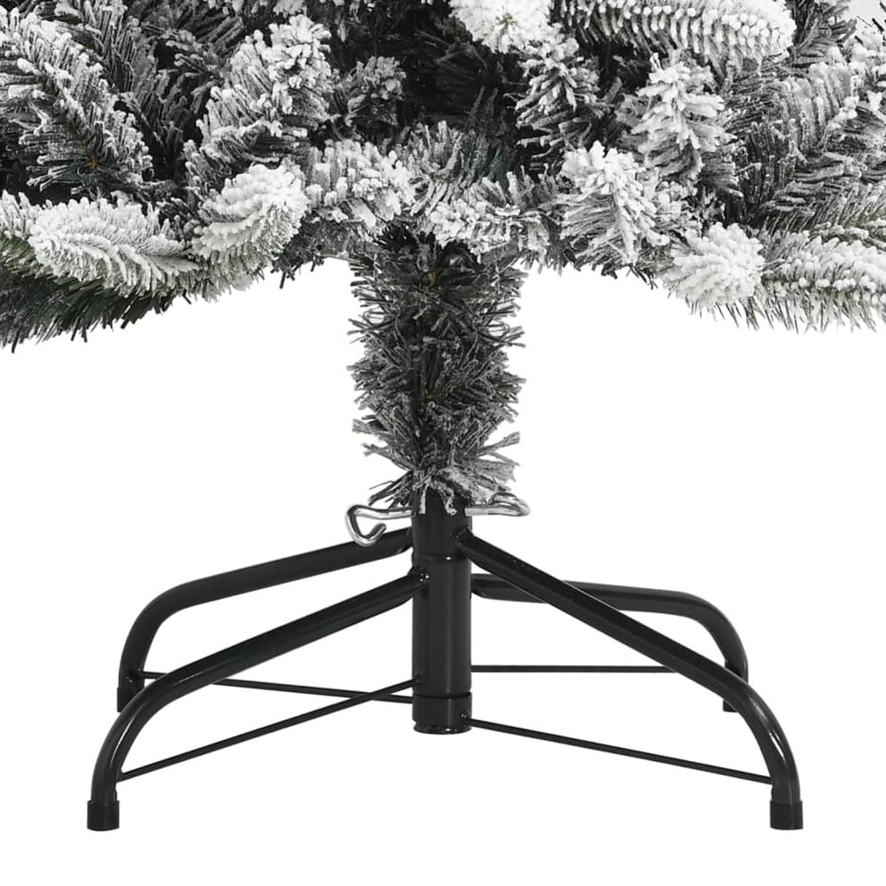 Kunstkerstboom met sneeuw 150 cm PVC en PE