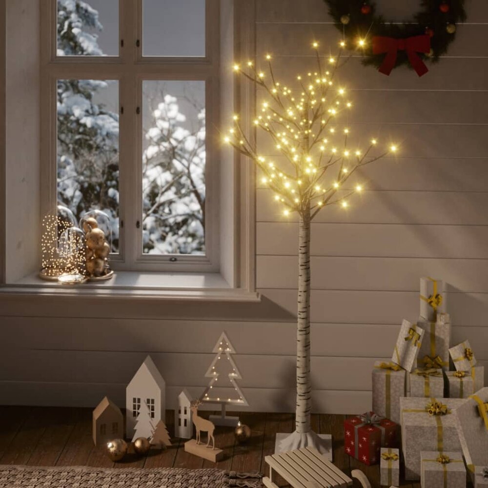 Kerstboom wilg met 140 LED&#039;s binnen en buiten 1,5 m warmwit
