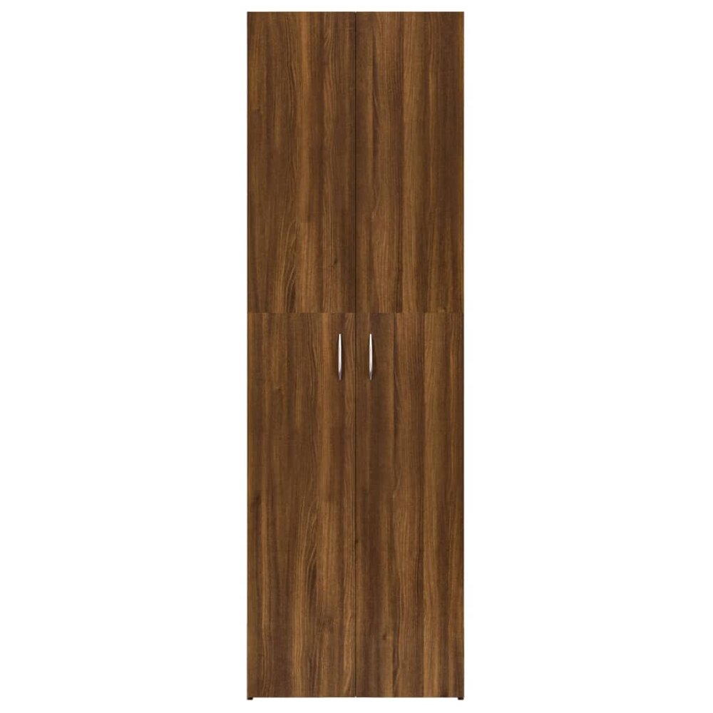 Archiefkast Andr&eacute; 60x32x190 cm bewerkt hout bruineikenkleurig