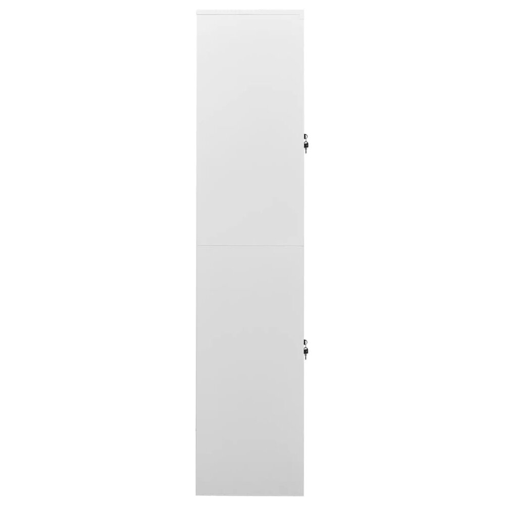 Archiefkast Didier 90x40x180 cm staal lichtgrijs