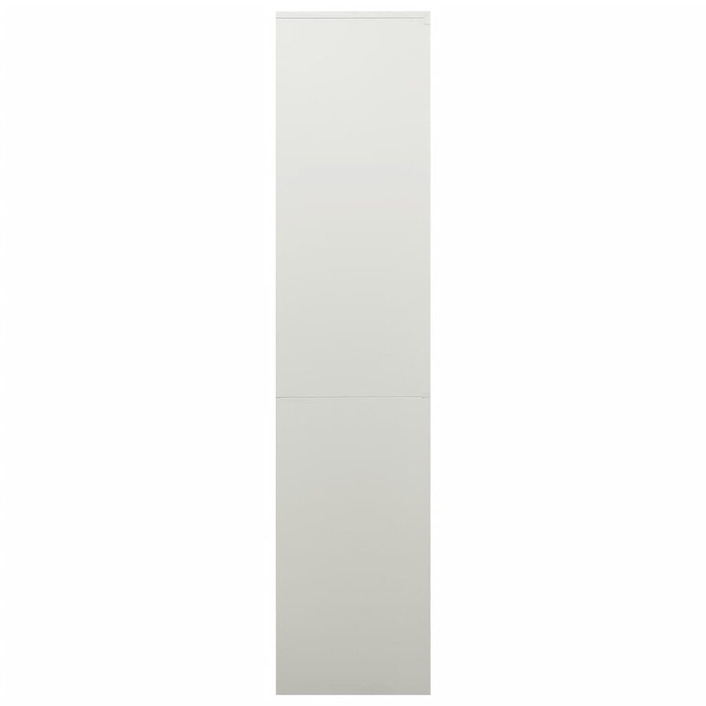 Archiefkast Vitrine 90x40x180 cm staal lichtgrijs