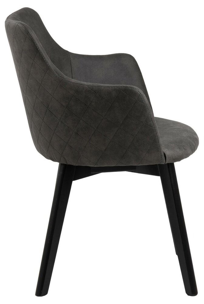 Eethoek Fairbanks 200x100 cm zwart met 4 stoelen