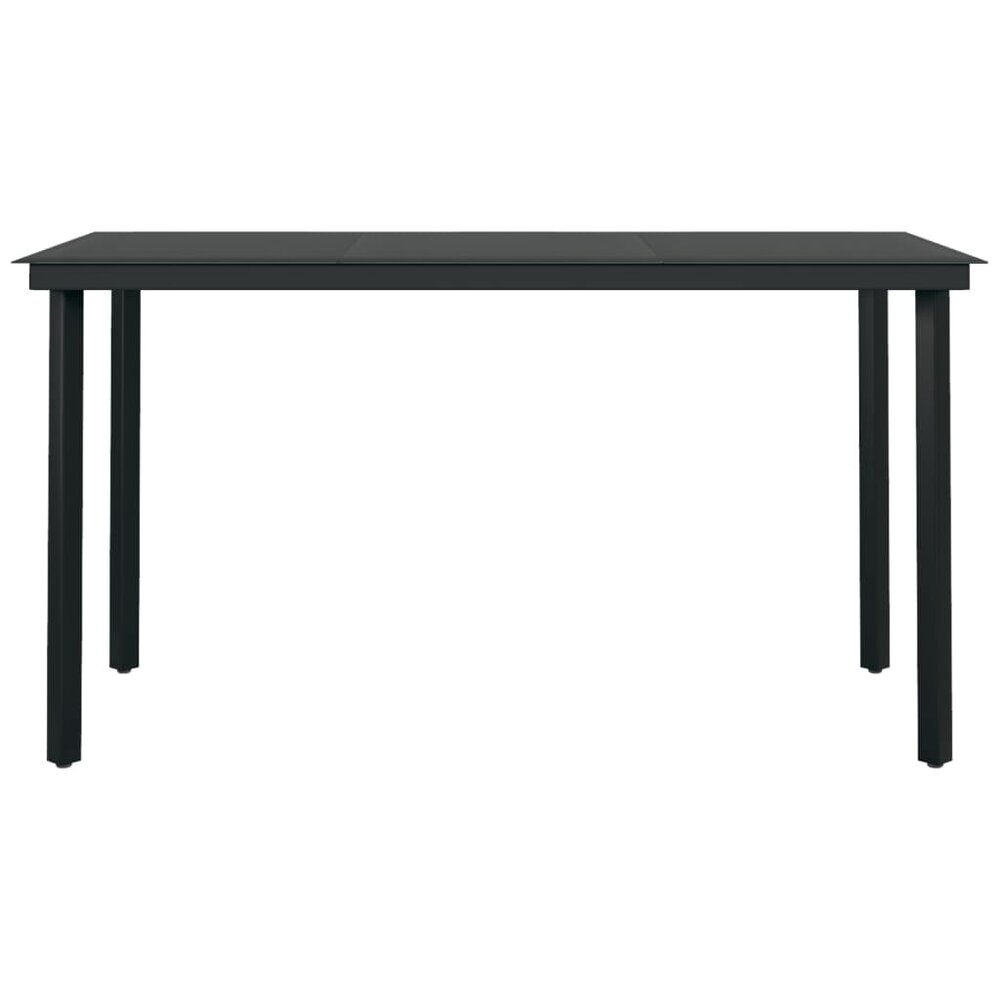 Tuinset Nice zwart metaal 5-delig design