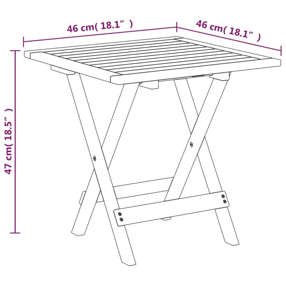 Tuinset Miranda tafel met 2 tuinstoelen