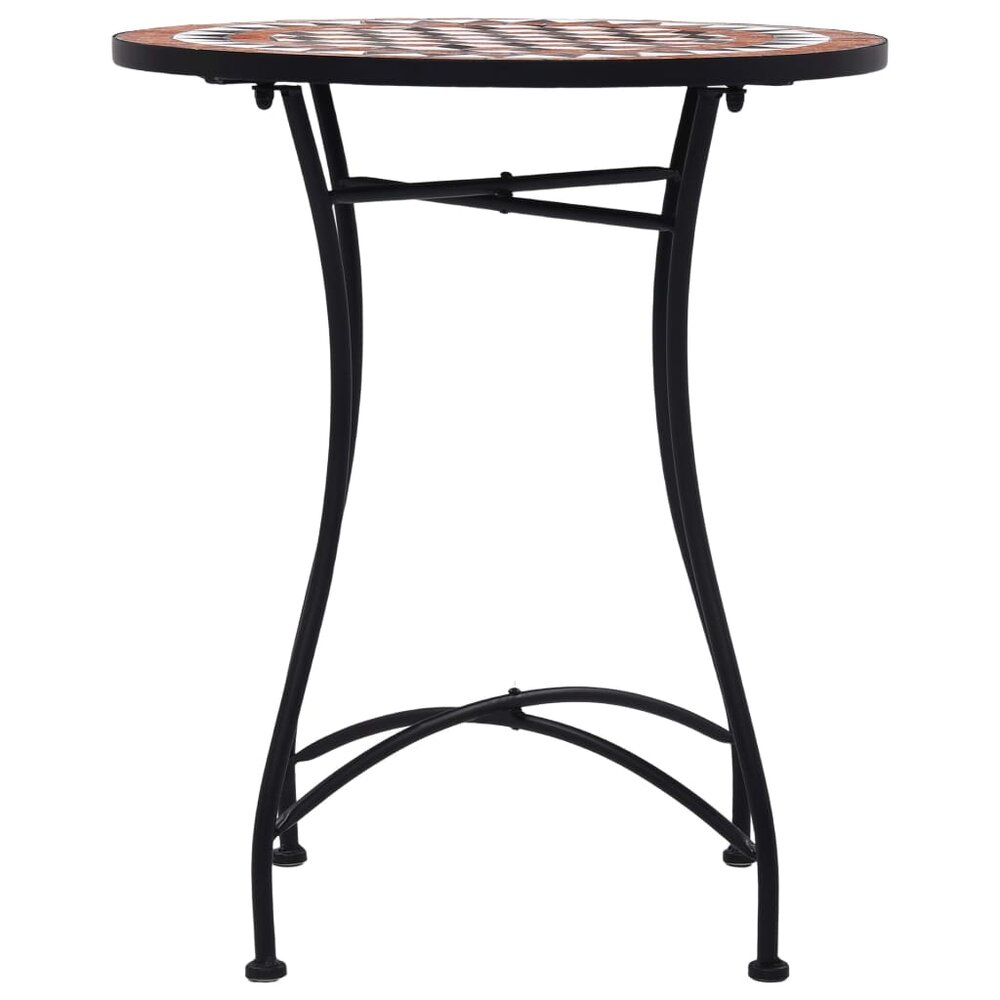 Bistrotafel Moza&iuml;ek 60 Cm Keramiek Bruin