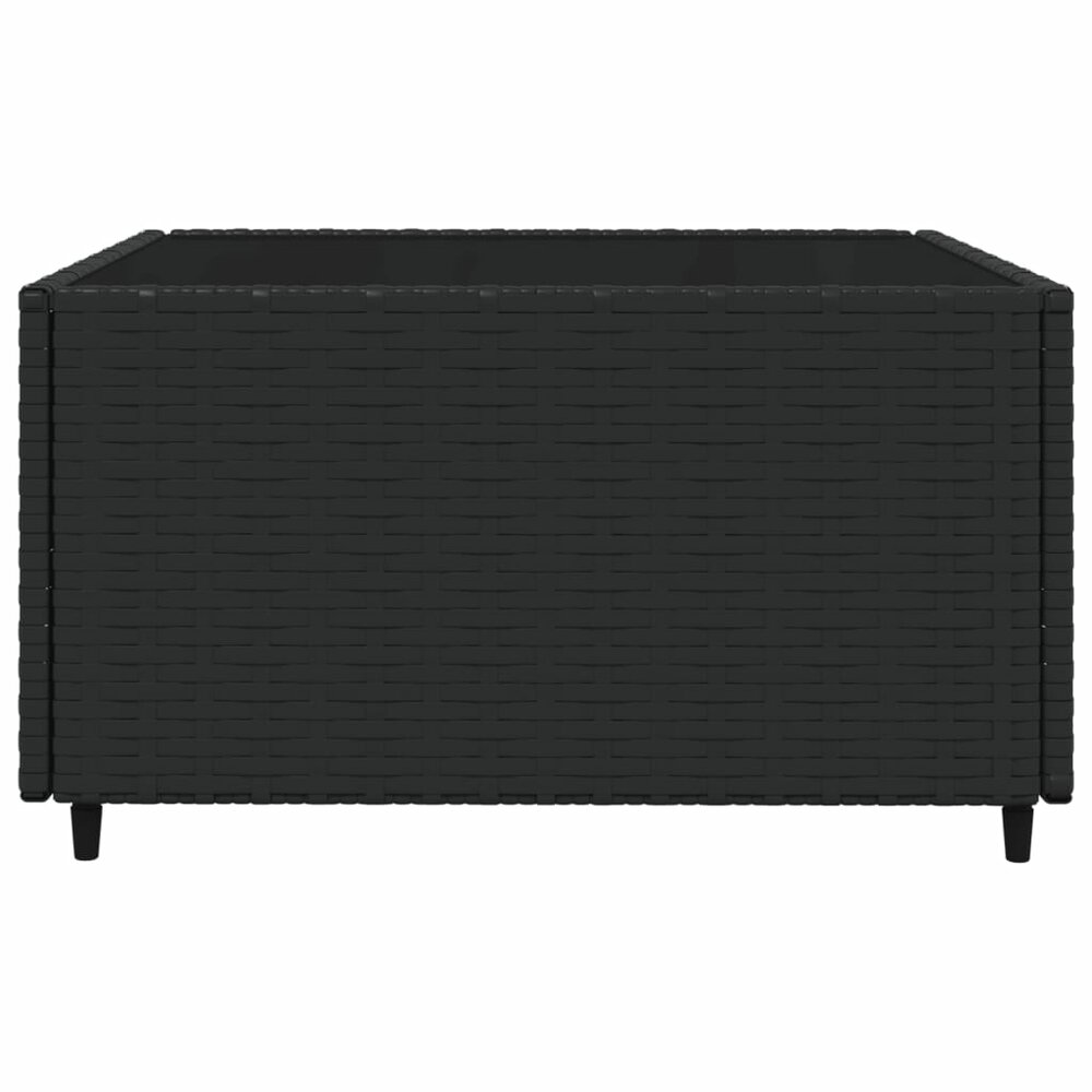 Loungeset Wendy Met Kussens Poly Rattan Zwart