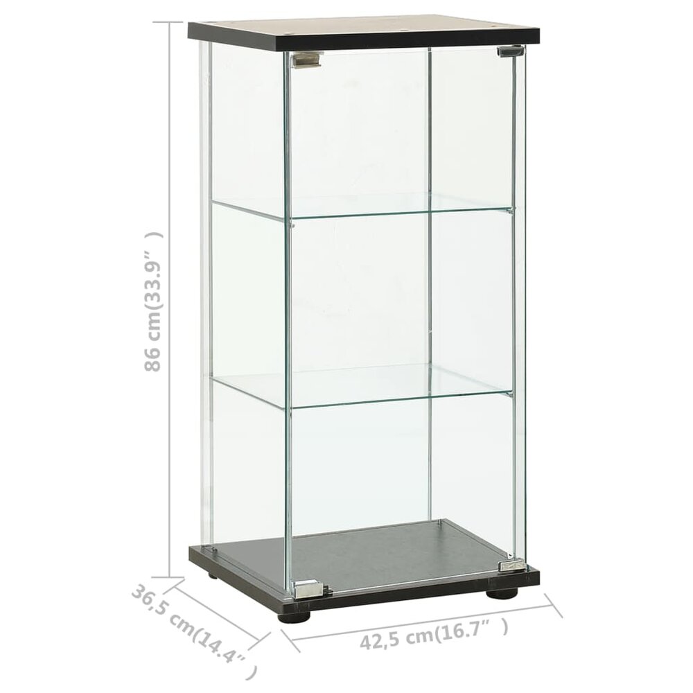 Vitrinekast Aspect Gehard Glas Zwart