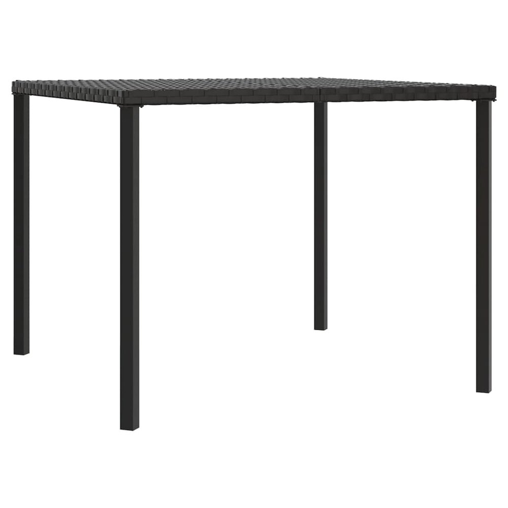 Loungeset Mieke Met Kussens Poly Rattan Zwart