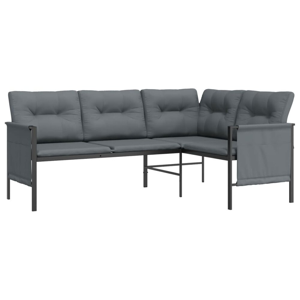 Loungeset Adriaan Staal Antracietkleurig