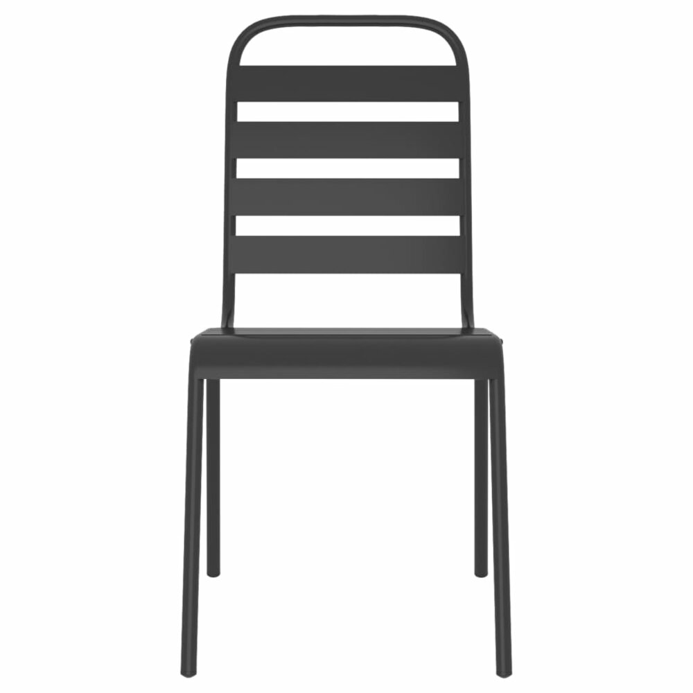 Tuinset  Florida Staal Antracietkleurig 8 stoelen