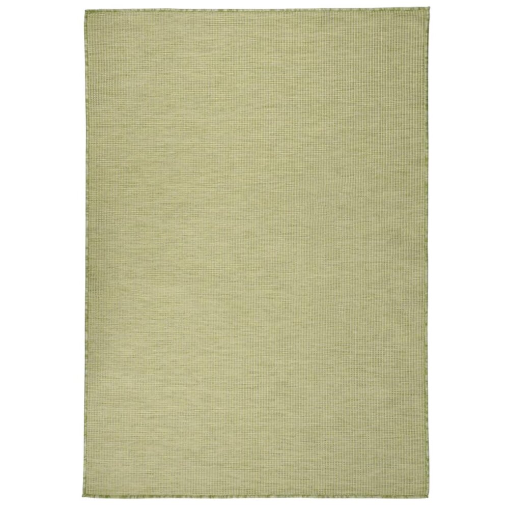 Buitenkleed Platgeweven 140X200 Cm Groen