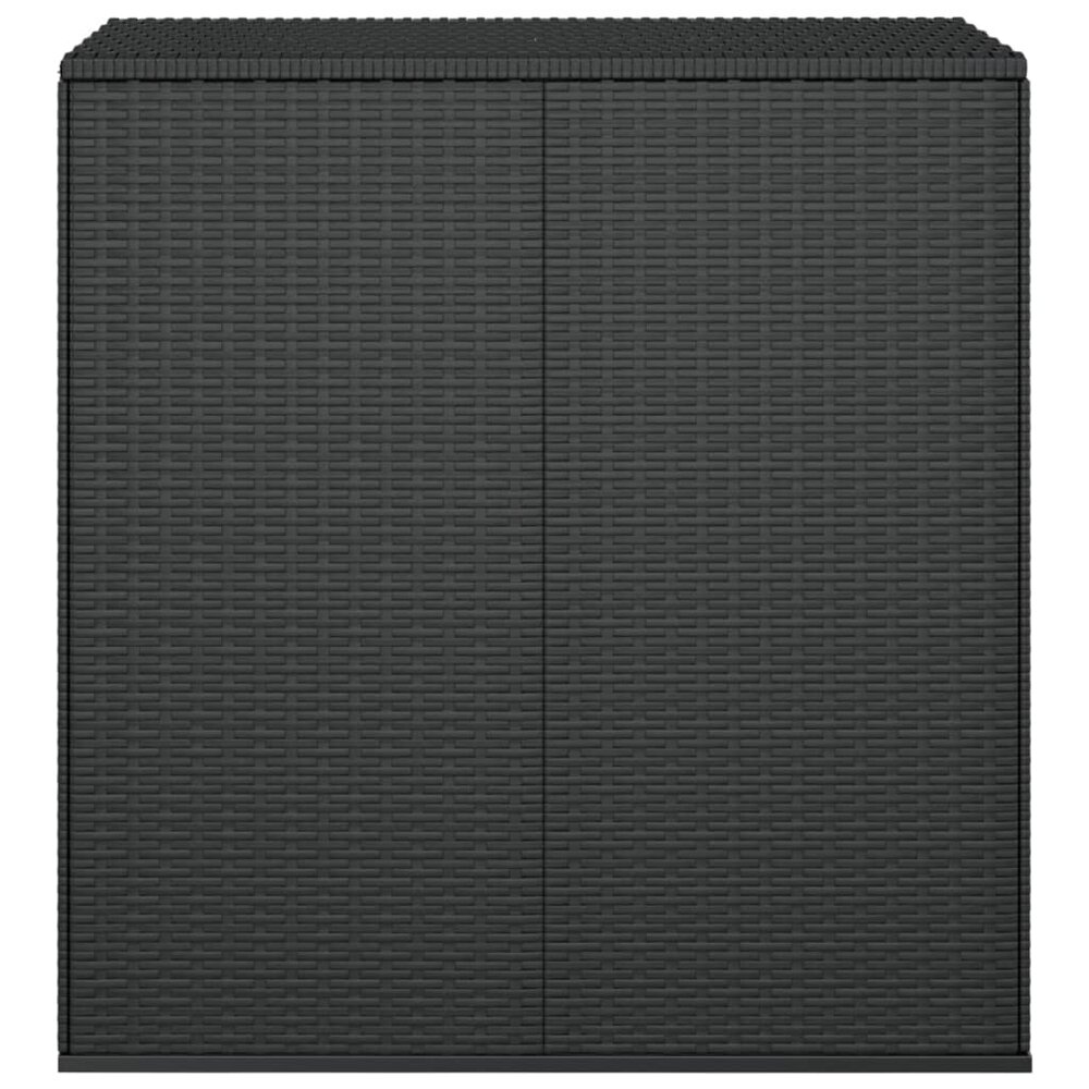 Tuinbox 100X49X103,5 Cm Polyetheen Rattan Zwart