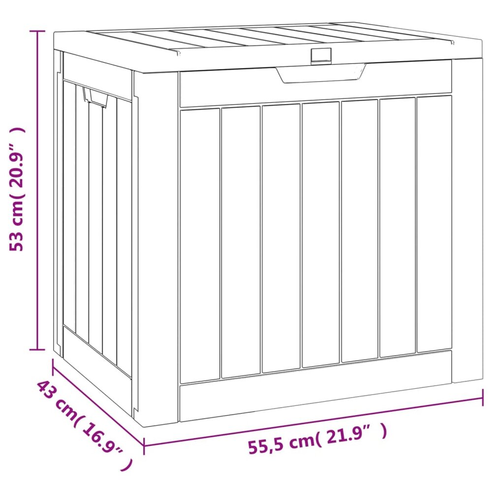 Tuinbox 55,5X43X53 Cm Polypropeen Zwart