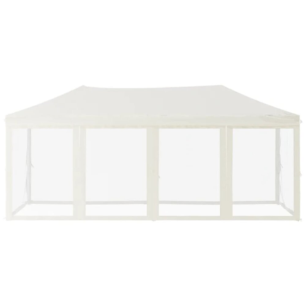 Partytent Inklapbaar Met Zijwanden 3X6 M Cr&egrave;mekleurig