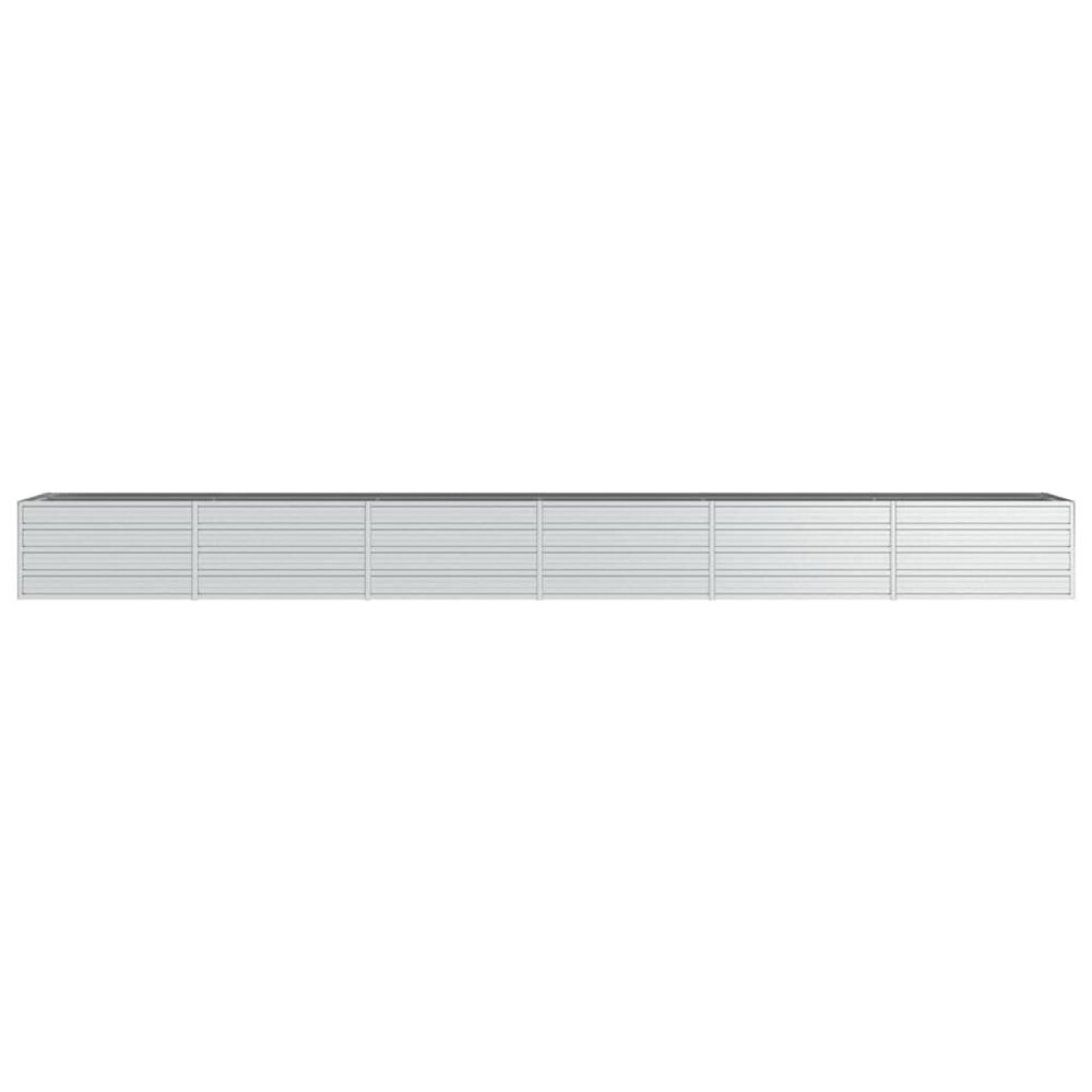 Plantenbak Verhoogd 480X80X45 Cm Gegalvaniseerd Staal Zilver