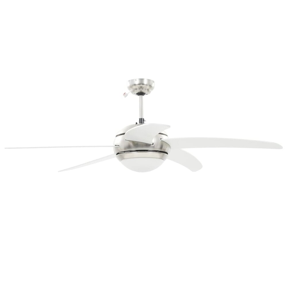 Plafondventilator Met Lamp 128 Cm Wit