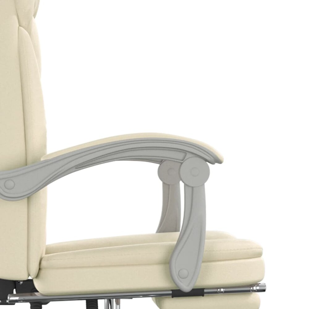 Bureaustoel Wout Verstelbaar Kunstleer Cr&egrave;mekleurig cr&egrave;me