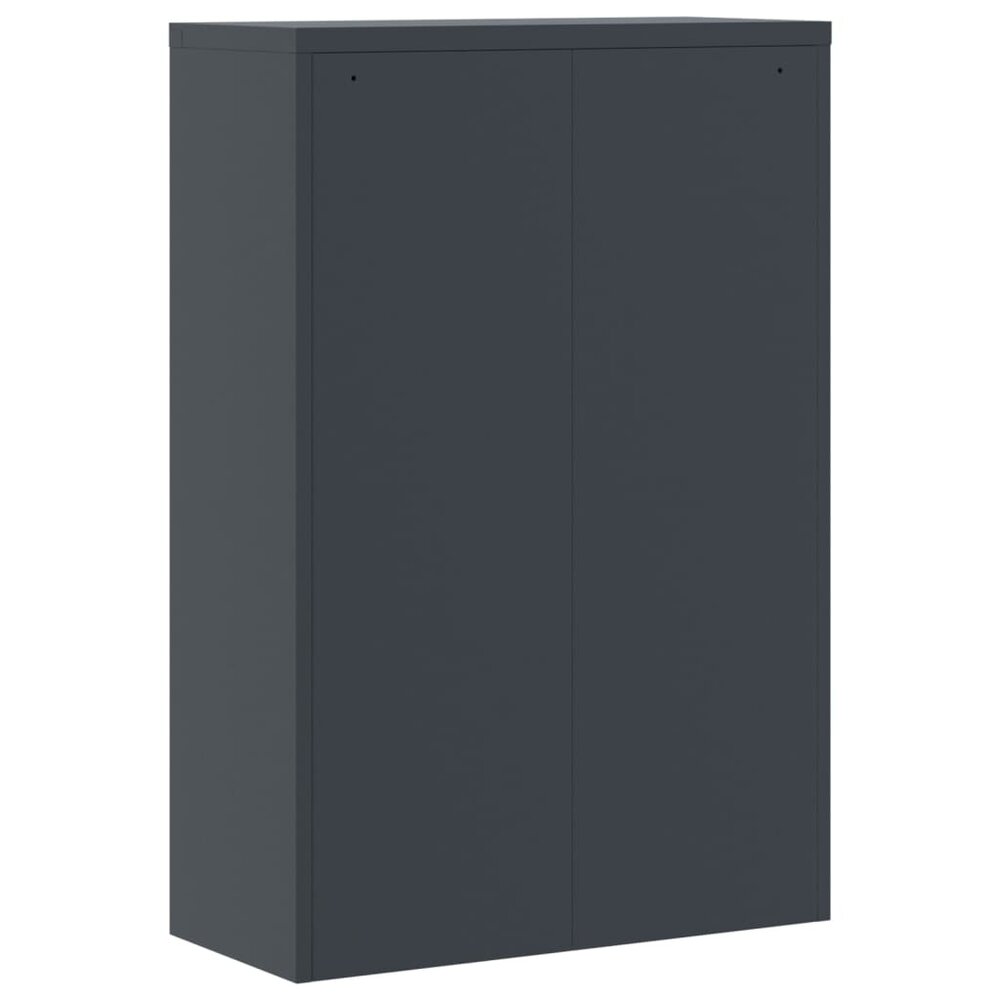 Archiefkast Marit Staal Antracietkleurig 90x40x140cm