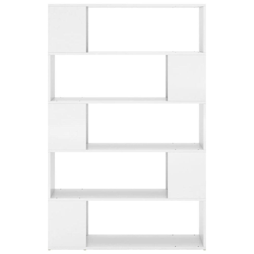Boekenkast Roomdivider Bewerkt Hout Hoogglans Wit