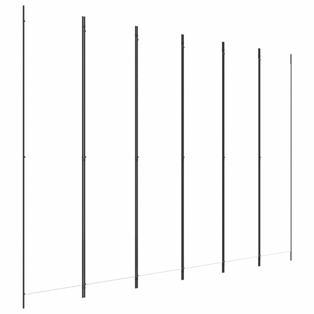 Kamerscherm Met 6 Panelen 300X220 Cm Stof Wit