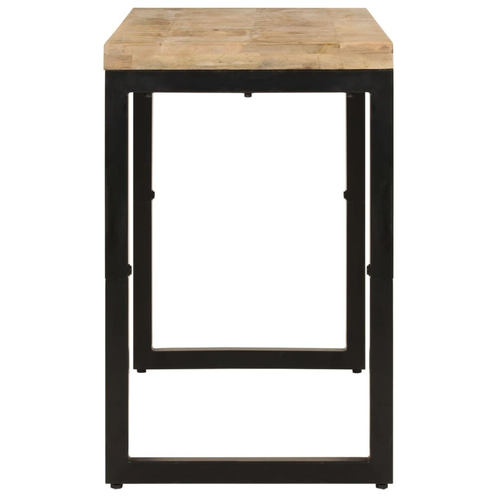 Eettafel Nikki 110X50X76 Cm Massief Mangohout blank