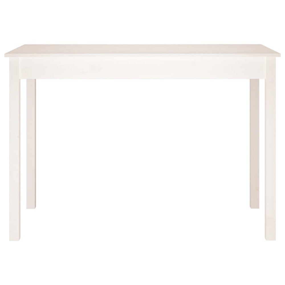 Eettafel Abel 110X55X75 Cm Massief Grenenhout Wit